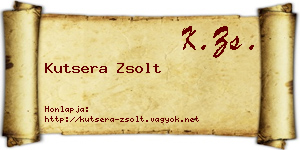 Kutsera Zsolt névjegykártya